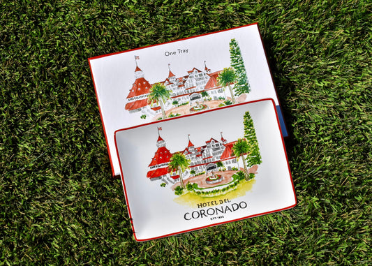 Hotel Del Coronado - Watercolor Boxed Tray/Valet