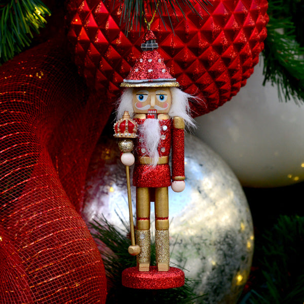 Nutcracker ornament with Hotel del Coronado turret hat